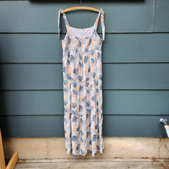LC Lauren Conrad Print Button-Front Maxi Dress with Pockets - Size Large - Picture 8 of 13